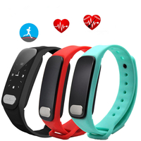 R11 0.96inch Heart Rate Monitor de pression sanguine Podomètre Bluetooth Smart Bracelet pour iOS Android