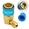 R134A A / C adaptateur de coupleur rapide bas QC-15L climatisation automobile avec capuchon