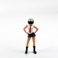 Race Medal 1:64 Action Figure Avant-garde Motorcycle Girl Pour KYOSHO M2 Siku Car