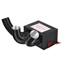 Radiateur de voiture 12V / 24V avec 3 sorties dair 2 grand ventilateur de refroidissement maximum environ 80 ° C