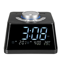Radio-réveil numérique multifonction USB 2.0 à gradation radio sur cinq niveaux