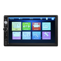 Radio stéréo de voiture tactile de 7 pouces MP5 2 Din dans le tableau de bord bluetooth FM AUX USB + caméra gratuite