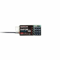 Radiolink R4FGM 2.4GHz 4CH FHSS PWM Mini Receiver with Gyro for RC Airplane Car Boat RC4GS RC6GS T8S T8FB RC8X Transmitt