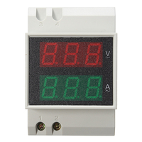 Rail Din LED AC 80-300V 0-100.0A Ampéremètre Volt Meterr Active Facteur de puissance et de puissance Compteur d