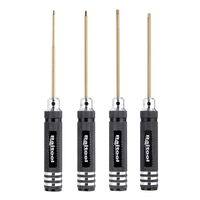 Raitool 1.5 / 2.0 / 2.5 / 3.0 MM tournevis hexagonal 4 pièces tournevis de placage en titane outil de réparation de tour