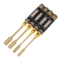 Raitool 4 Pcs Titanium Alloy Sleeve Tools Outils à manches longues Hex Tournevis Sleeve Set