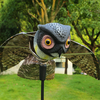 Réaliste Bird-X Prowler Owl épouvantail anti-oiseaux leurre répulsif antiparasitaire oiseau du verger avec ailes mobiles