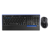 Rapoo 8300T Business Clavier Souris Combo Multi-Mode Sans Fil 2.4GHz + BT3.0 + BT4.0 110 Touches Repose-Mains Clavier Mu
