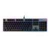 Rapoo V520 clavier mécanique filaire 104 touches argent commutateur étanche rvb rétro-éclairé clavier de jeu pour ordina