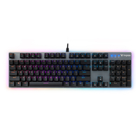 Rapoo V520 clavier mécanique filaire 104 touches argent commutateur étanche rvb rétro-éclairé clavier de jeu pour ordina
