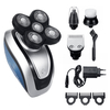 Rasoir électrique 5 têtes Rasoir rechargeable par USB Rasoir rotatif rechargeable 4 en 1 Rasoir sans fil Rasoir pour che