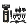 Rasoir électrique multifonctionnel 9-en-1 IPX7 rasoir étanche Rechargeable hommes nettoyant cheveux tondeuse de nez