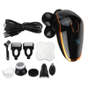 Rasoir électrique rotatif à 5 têtes USB Rechargeable étanche à barbe rasoir nez tondeuse à cheveux