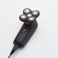 Rasoir électrique sans fil à cinq têtes avec barbe de rasage 1.5H USB de charge rapide rasoir imperméable pour cheveux