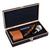 Rasoir pliable portable + rasoir + brosse de rasage + étui + étui de rangement