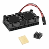 Raspberry Pi 4 Model B Double ventilateur avec dissipateur de chaleur Ultimate Double ventilateurs de refroidissement po