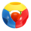 Rattles Chaussettes Brain Game Colorful Bells Ball pour Hearing et Finger Flex Developmental Toys