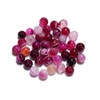 Rayures agate perles de pierres précieuses entretoise ronde perles en vrac