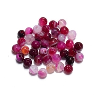 Rayures agate perles de pierres précieuses entretoise ronde perles en vrac