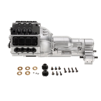 RBR / C 1:10 Transmission à trois vitesses à double moteur pour pièces de voiture RC Kit non assemblé sur chenilles SCX1
