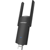 Récepteur Wi-Fi Comfast Carte réseau Adaptateur Wi-Fi USB 1300 Mbps RTL8812BU Double Bande 2, 4 GHz/5, 8 GHz pour PC Noir