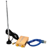 Réception HF du récepteur radio SDR RTL 2832U R820T2 100K-1.8G TXCO 0.5 PPM SMA Fréquence précise radio définie par logi