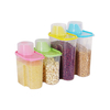 Récipient de stockage de cuisine en plastique transparent en plastique scellé Grains de légumes Réservoir de cuisine Boî
