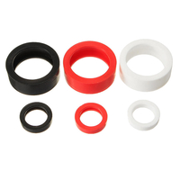 Realacc Cercle danneau de protection en caoutchouc pour antenne de pagode FPV noir / rouge / blanc