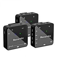 Recordio GAW-810 Réduction du bruit du microphone Lavalier sans fil portable pour lenregistrement dinterview v