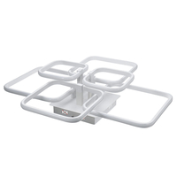 Rectangle en aluminium acrylique moderne LED plafonnier maison salon luminaire