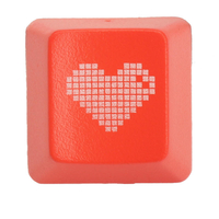 Red Heart R4 Esc ABS Keycaps rétro-éclairés translucides pour clavier de jeu mécanique