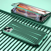 [Refroidissement rapide] Bakeey pour iPhone 11 Pro Max Case 360º Écran tactile magnétique Flip 9H Verre trempé + Hollow