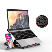 Refroidisseur dordinateur portable Stand Holder réglable rotatif pliable 2 en 1 avec support de téléphone