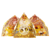 Reiki Chakra Pyramid Stone Set Générateur dénergie Reiki Guérison des pierres précieuses Cristal Décorations