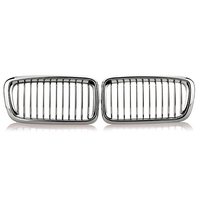 Rein de voiture chrome grilles grilles pour bmw e38 740 750 98 99 2000 2001