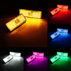 Réflecteur Rectangle LED Feu arrière de frein arrière de voiture moto 6 couleurs