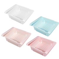 Réfrigérateur en plastique support de rangement panier nourriture et boisson tiroir boîte de rangement cuisine