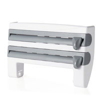 Réfrigérateur mural Film étirable support de stockage Wrap Cutter tenture murale serviette porte-papier cuisine à domici