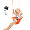 Réglable enfants chaise balançoire ensemble à la main tissé corde Net hamac enfants jardin arrière-cour chaise suspendue