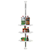 Réglable télescopique 4 niveaux Caddy Organisateur Titulaire Coin Coin Cuisine Rack De Stockage Porte-serviette
