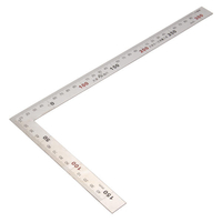 Règle carrée métrique de 150 x 300 mm en acier inoxydable Règle angle angle 90 degrés