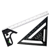 Règle dangle carré combiné + règle de mesure de triangle carré de vitesse en alliage daluminium métrique de 12