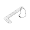 Règle dangle de chanfreinage en acier inoxydable Drillpro 0-15mm,  jauge carrée de précision de 0, 5mm