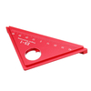 Règle dangle de marquage à 45 degrés en alliage daluminium Drillpro ES-1 avec règle de Triangle de travail du