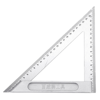 Règle dangle de triangle de 6/8 pouces 150 / 200mm outil de disposition carré de travail du bois métrique