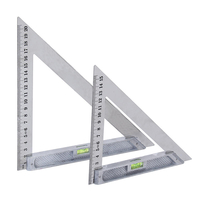 Règle dangle en acier inoxydable de 150MM / 200MM 90 degrés large épaississement inférieur outil de mesure règle en