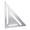 Règle dangle multifonctionnelle en bois de 30 cm en alliage daluminium de règle de triangle de 12 pouces