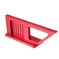 Règle de mesure dangle donglet 3D multifonctionnelle en alliage daluminium ES-6 règle de mesure de positi