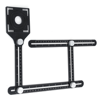 Règle de mesure pliante multi-angle en aluminium 4 localisateur doutil