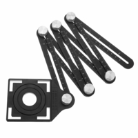 Règle de mesure universelle de localisateur de mesure dangle à six côtés en alliage daluminium